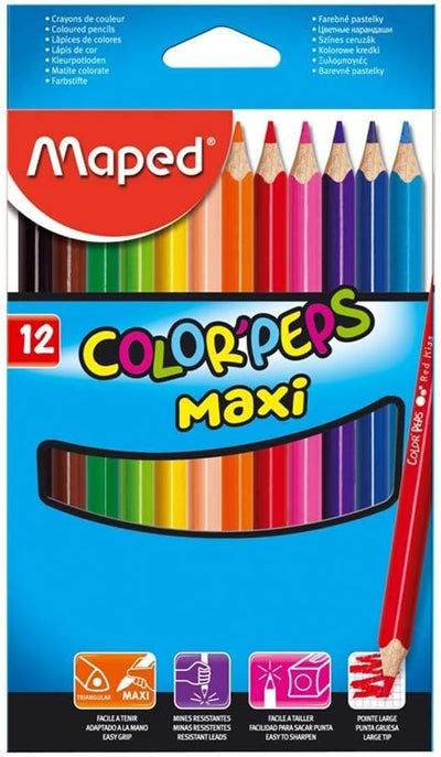 Maped Colour Peps Jumbo 12 Colours Set
