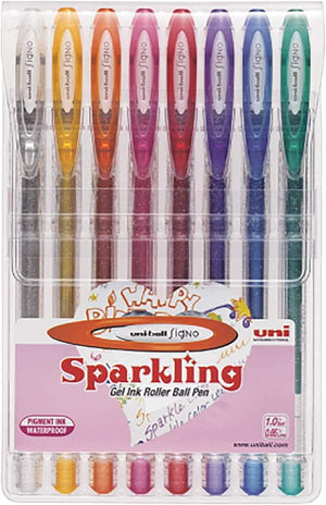 Uni-Ball Signo Sparkling Pens - 8 Pack