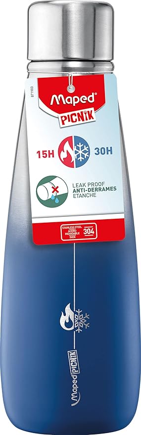 Maped Picnik Thermal Bottle - Steel- 500 ml