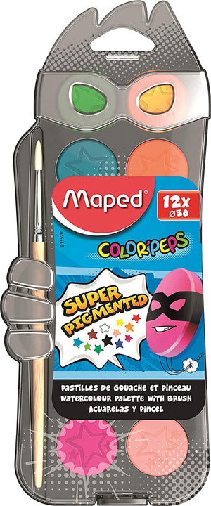 Maped Color Peps Watercolour - 12 Colours Set