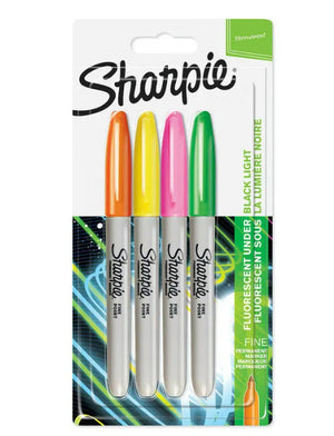 Sharpie Fine Tip Permanent Marker (Pack of 4)