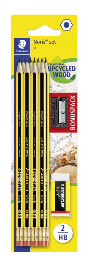 Noris Upcycle 8 Pencils + 1Sharpner + 1Eraser