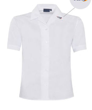 Blouses - Non Iron - Short Sleeve (Twin Pack) - AIS - White